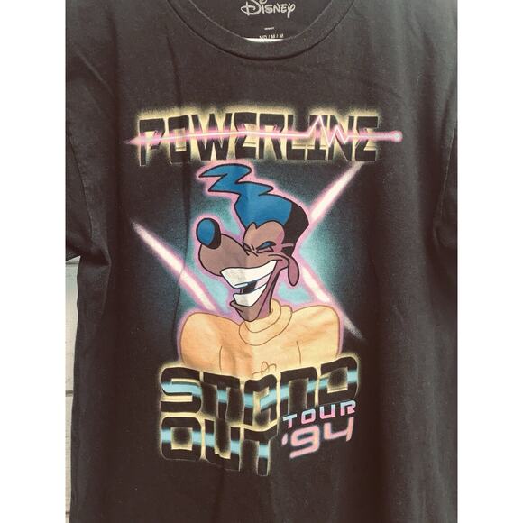 Size M Disney's Unisex T-Shirt Powerline Stand Out Tour 1994 Goofy S S 38" Chest - Picture 1 of 9